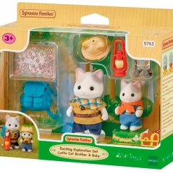 EPOCH Sylvanian Families Pack Exploradores Hermanos Gato Latte- Muñecas