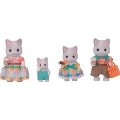 EPOCH Sylvanian Families Pack Familia Gato Latte- Muñecas