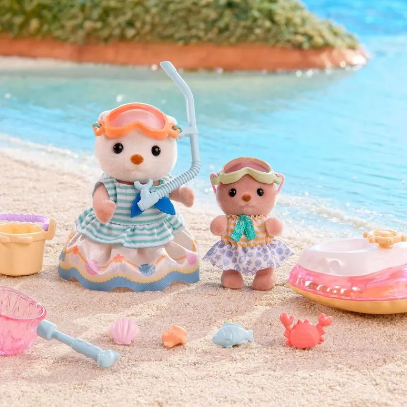 EPOCH Sylvanian Families Pack Hermanas Nutria Marina- Muñecas