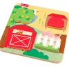 FISHER PRICE Tablero de Madera de Animales de Granja- Juegos Y Juguetes Educativos|Juegos De Madera