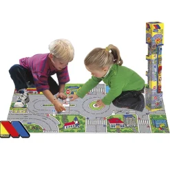 MOLTO Vehículos, Trenes Y Parkings|Tapiz de Ciudad Infantil