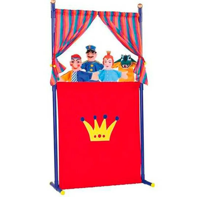 DRIM DISCOUNT Teatro con 4 Marionetas- Juegos Y Juguetes De Imitación