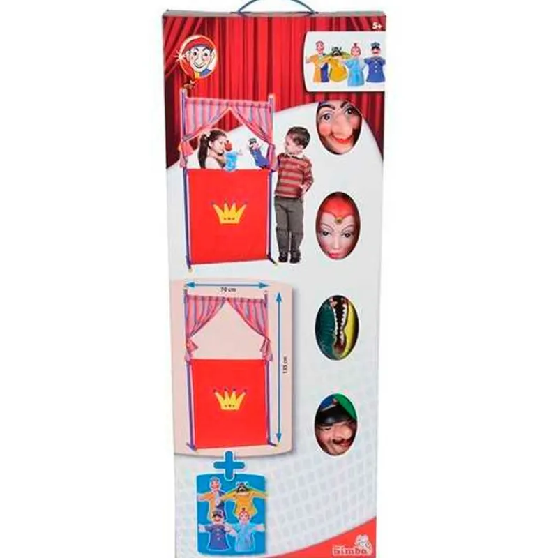DRIM DISCOUNT Teatro con 4 Marionetas- Juegos Y Juguetes De Imitación