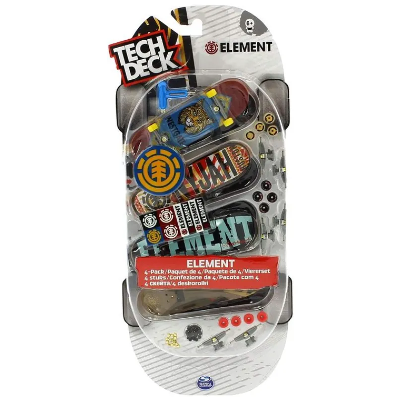 BIZAK Tech Deck Mini Monopatín Pack Surtido- Vehículos, Trenes Y Parkings