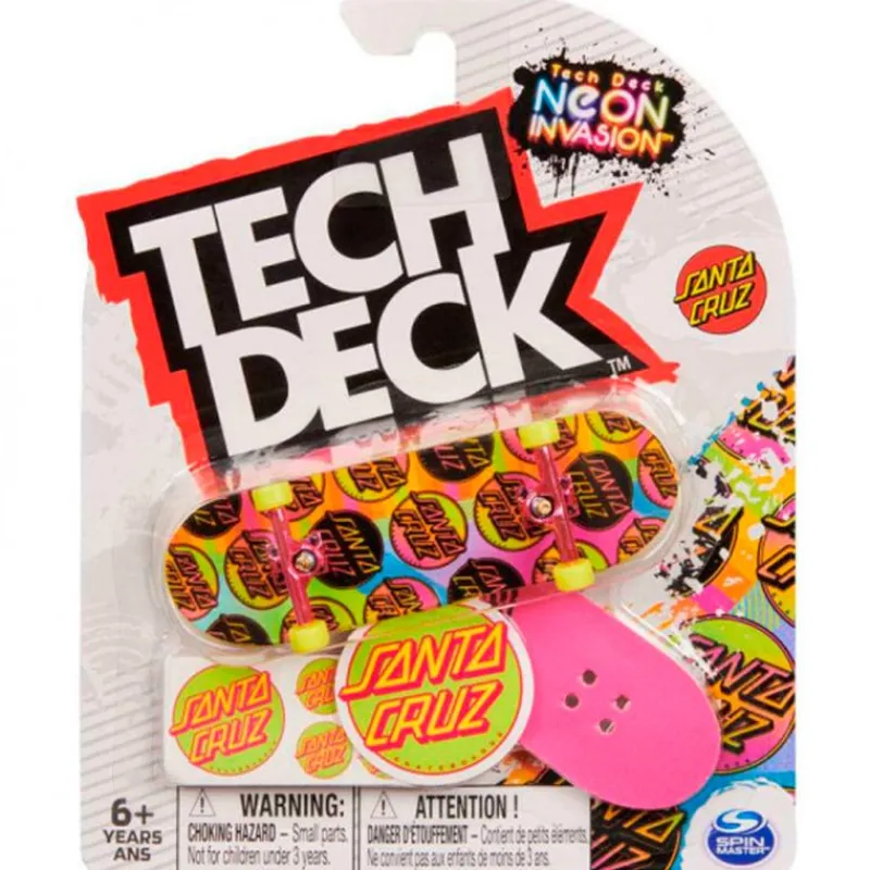 SPIN MASTER Tech Deck Pack Neon Invasion Individual Surtido- Figuras Y Figuras De Acción