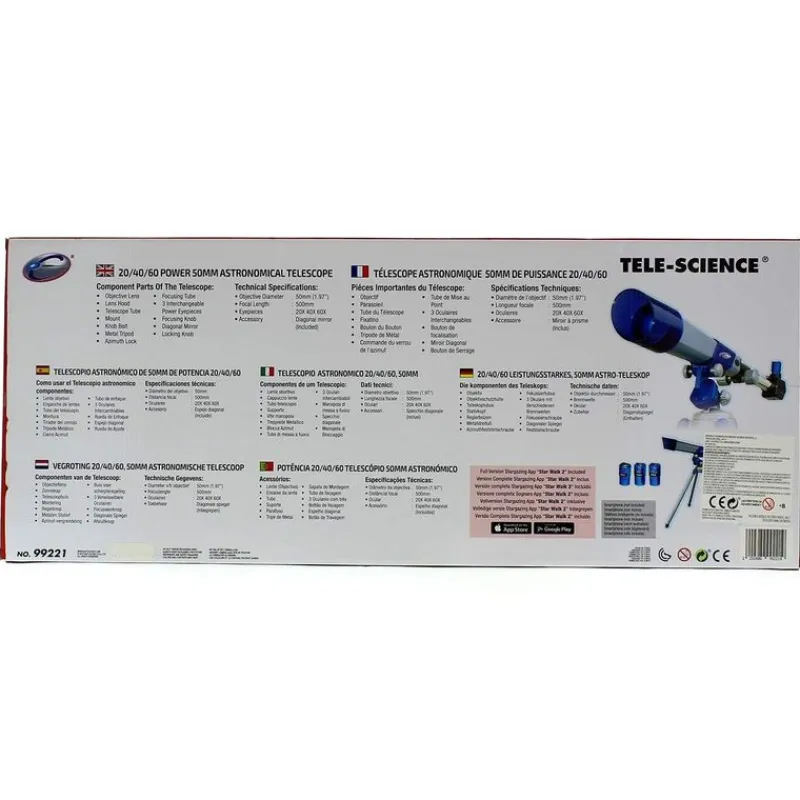 DRIM DISCOUNT Telescopio Astronómico Avanzado con Trípode Metálico- Juegos Y Juguetes Educativos