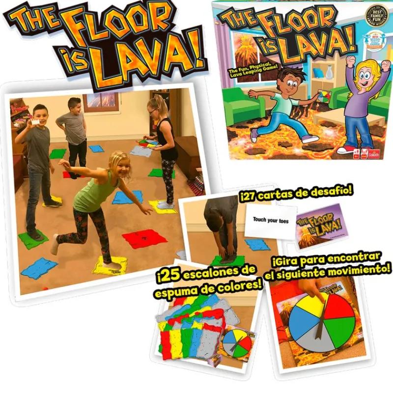 GOLIATH The Floor is Lava Juego de Mesa- Juegos De Mesa