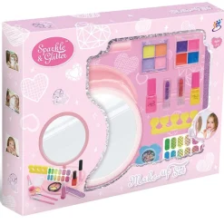 DRIM DISCOUNT Juegos Y Juguetes De Imitación|Tocador con Maquillaje y Espejo Infantil