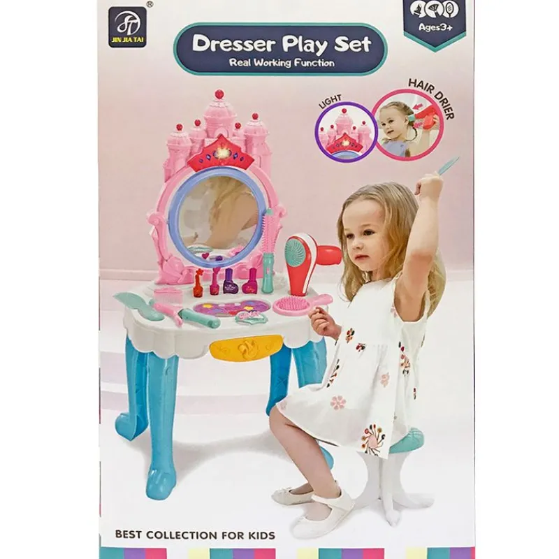 DRIM DISCOUNT Juegos Y Juguetes De Imitación|Tocador con Taburete