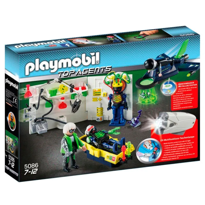 PLAYMOBIL Playmobil|Top Agents Laboratorio Robótico Especial