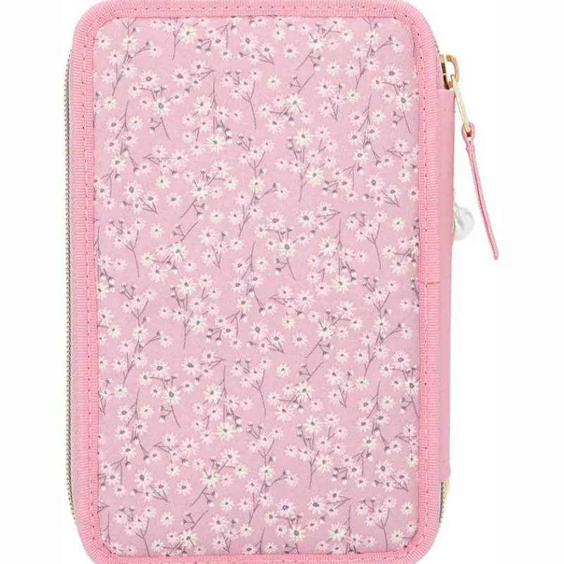 SELECCION DRIM Top Model Estuche Triple Lleno City Flowers- Escolar