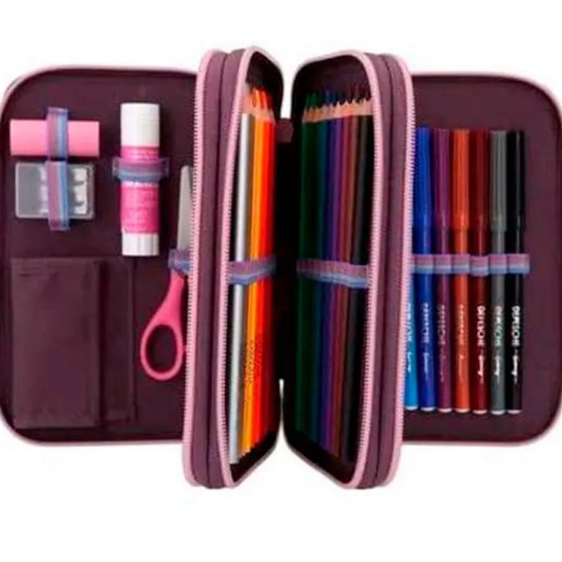 SELECCION DRIM Escolar|Top Model Estuche Triple College