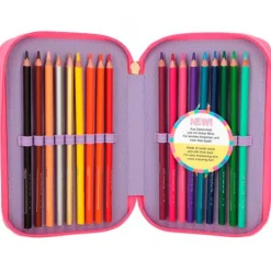 SELECCION DRIM Top Model Estuche Triple Teddy- Escolar