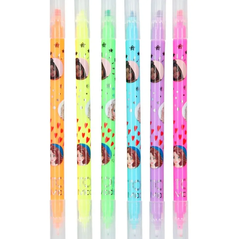 DEPESCHE Manualidades|Top Model Set Dúo Neón con Marcador y Puntafina