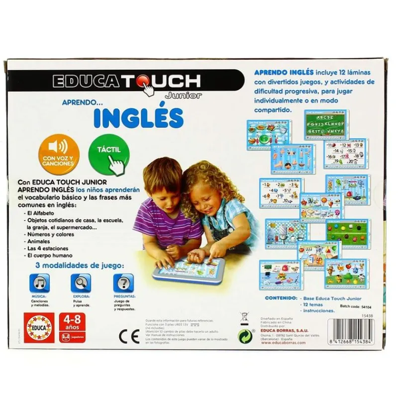 EDUCA Touch Junior Aprendo Inglés- Juegos Y Juguetes Educativos