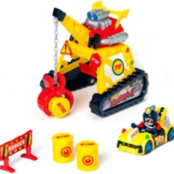 MAGIC BOX Figuras Y Figuras De Acción|T-Racers Playset Turbo Crane Challenge