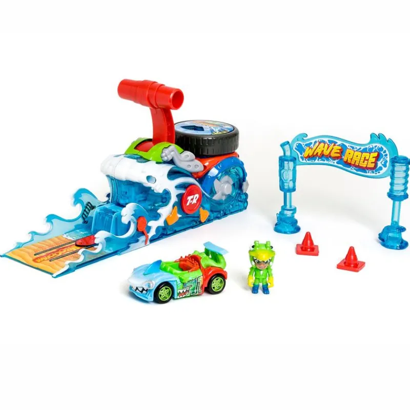 MAGIC BOX Vehículos, Trenes Y Parkings|T-Racers Serie 2 Pista Wave Race Challenge