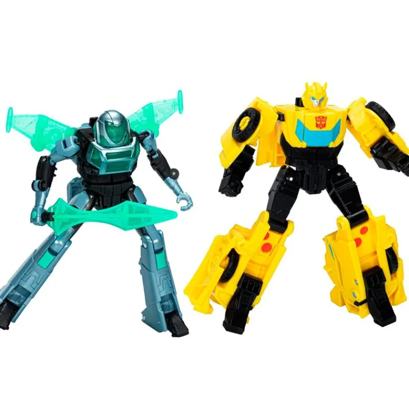 HASBRO Transformer Cyber Combiner Pack Malto y Bumblebee- Figuras Y Figuras De Acción