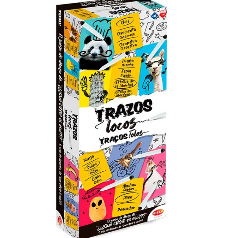 BIZAK Juegos De Mesa|Amigos Y Familia|Trazos Locos Juego