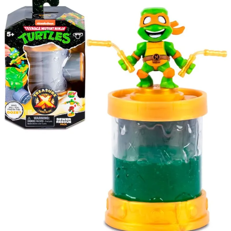 FAMOSA Manualidades|Figuras Y Figuras De Acción|Treasure X Sewer Tortugas Ninja Sorpresa