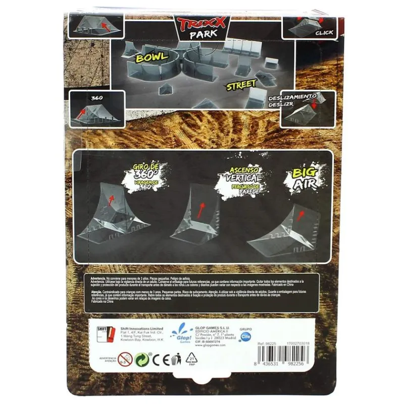 CIFE Trixx 360 Rampa Doble Gris- Vehículos, Trenes Y Parkings