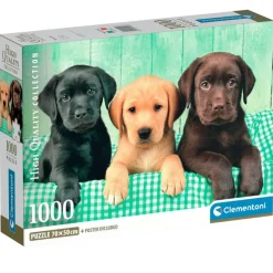 CLEMENTONI Trío de Labradores Puzzle 1000 Piezas- Puzzles Y Construcciones