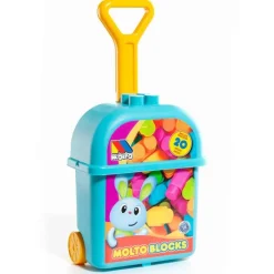 MOLTO Primera Infancia Y Preescolar|Puzzles Y Construcciones|Trolley con Bloques Azul
