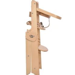 MS Tronas|Juegos De Madera|Trona madera plegable con cojín Full Gris