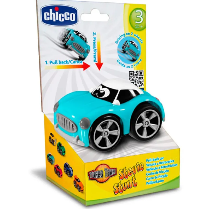 CHICCO Turbo Touch Stevie Azul- Vehículos, Trenes Y Parkings