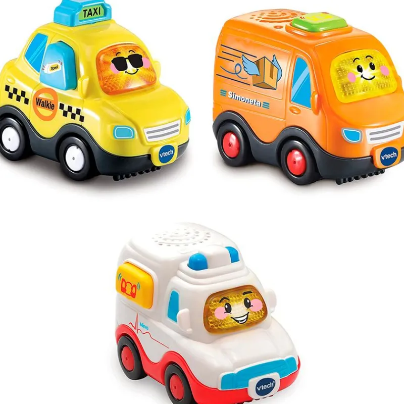 VTECH Vehículos, Trenes Y Parkings|Tut Tut Bólidos Set 3 Vehículos