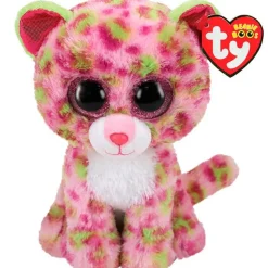 TY Primera Infancia Y Preescolar|Peluche Lainey Leopardo Rosa 15 cm