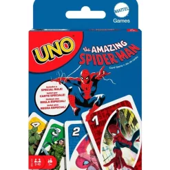MATTEL UNO Spiderman Juego Cartas- Juegos De Mesa