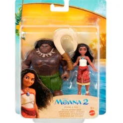 MATTEL Vaiana 2 Pack Aventuras Oceánicas con Vaiana y Maui- Muñecas