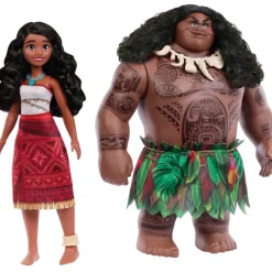MATTEL Vaiana 2 Pack Conjunto de Viajante Vaiana y Maui- Muñecas