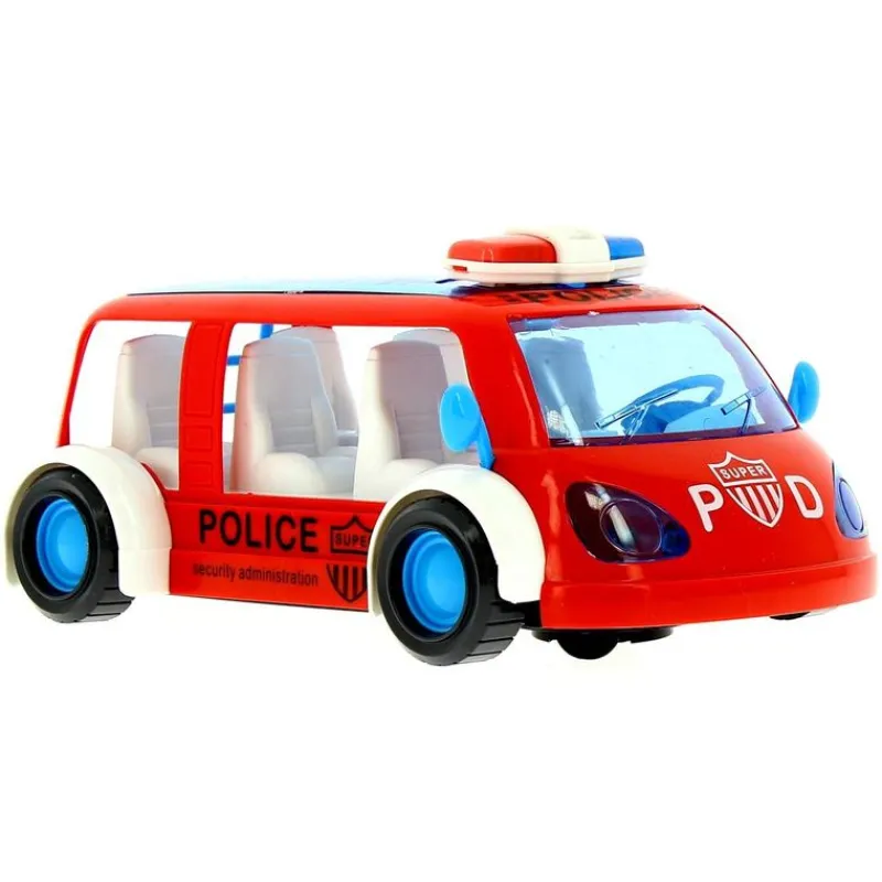 DRIM DISCOUNT Vehículo de Policía Infantil Salva Obstáculos Rojo- Vehículos, Trenes Y Parkings