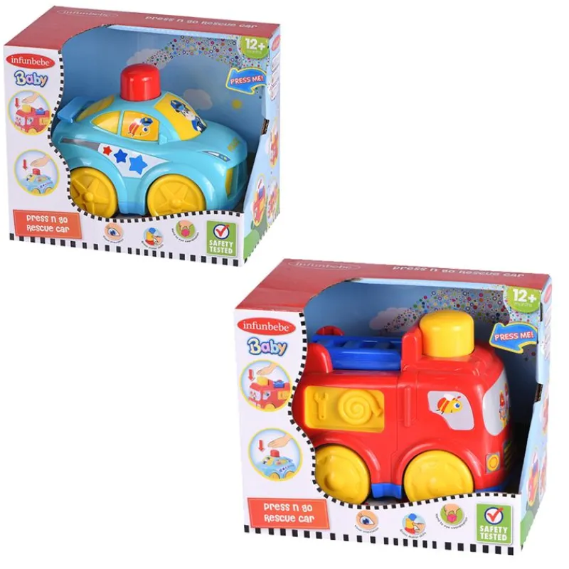 DRIM DISCOUNT Vehículos, Trenes Y Parkings|Vehículo Emergencias Press & Go Surtido