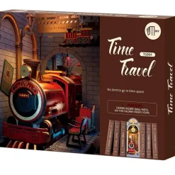 MADNESS TOYS Juegos De Construcción|Puzzles Y Construcciones|Viaje en el Tiempo Maqueta Madera Book Nook Sujetalibros