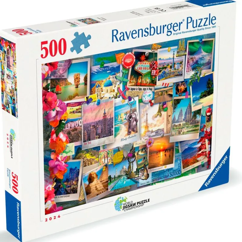 RAVENSBURGER Puzzles Y Construcciones|Viajes por el Mundo Puzzle 500 Piezas