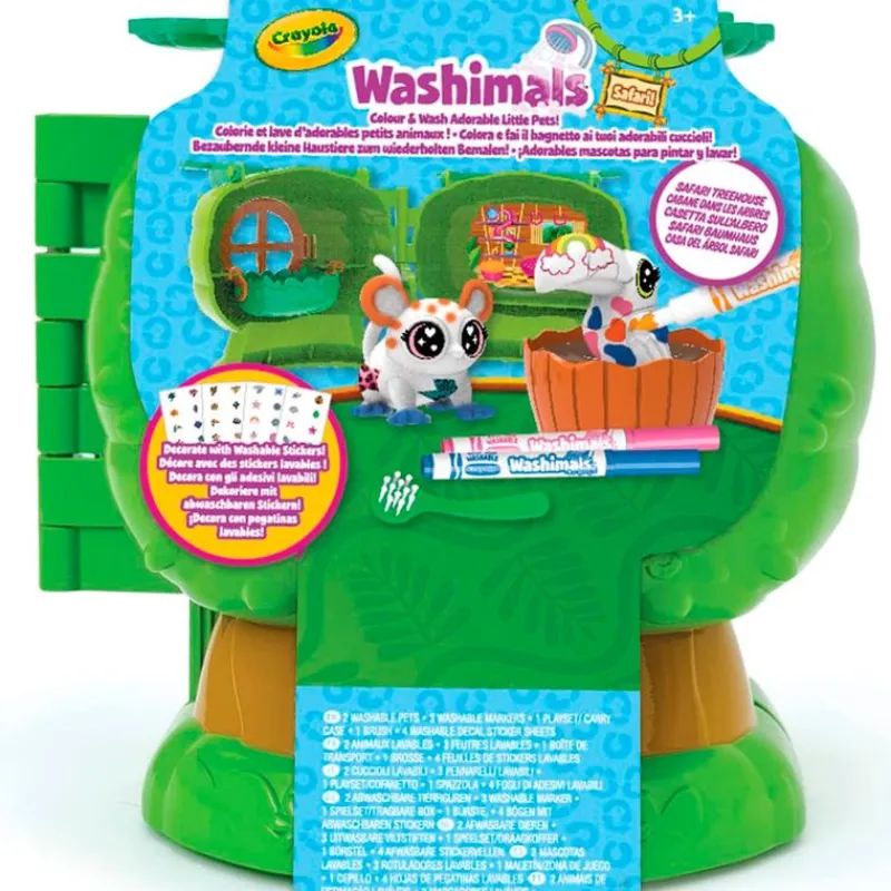 CRAYOLA Washimals Safari Casita del Árbol- Manualidades