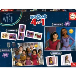 EDUCA Juegos Y Juguetes Educativos|Wish Super Pack 4 en 1