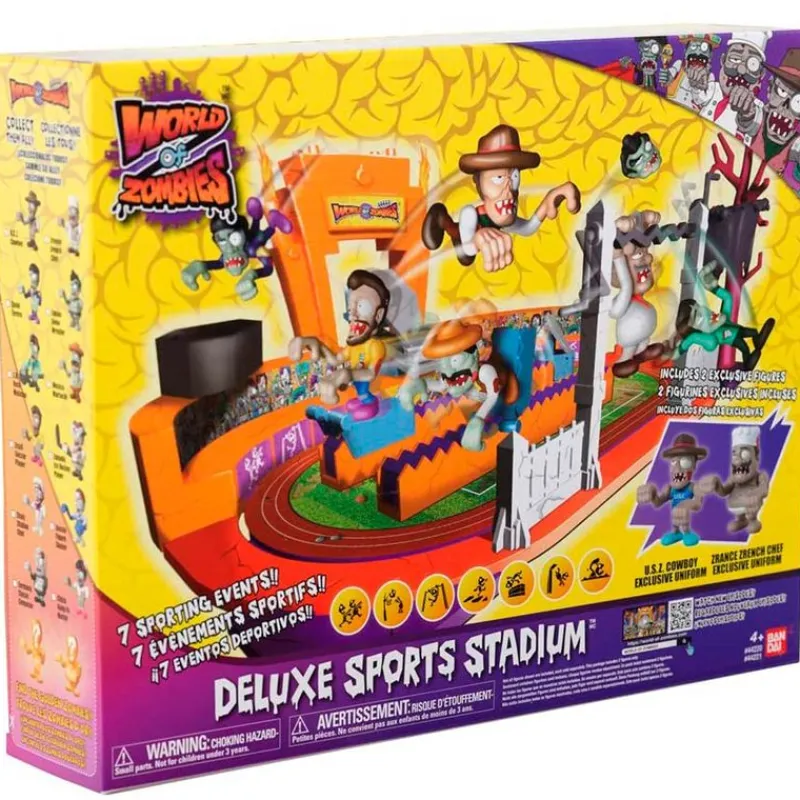 BANDAI World of Zombies Playset Estadio Deportivo- Halloween