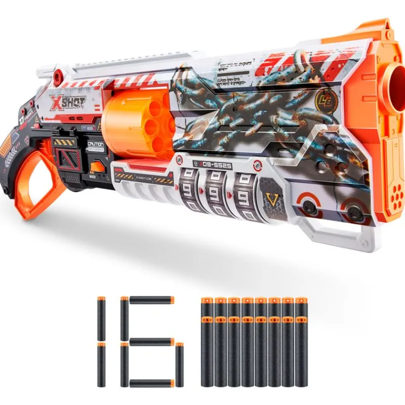 ZURU X Shot Skins Pistola Lock Gun- Juegos Y Juguetes De Imitación