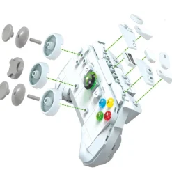 MATTEL Juegos De Construcción|Puzzles Y Construcciones|Xbox 360 Consola de Videojuegos de Bloques de Construcción