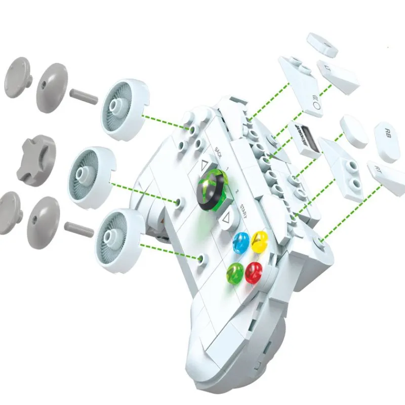 MATTEL Juegos De Construcción|Puzzles Y Construcciones|Xbox 360 Consola de Videojuegos de Bloques de Construcción