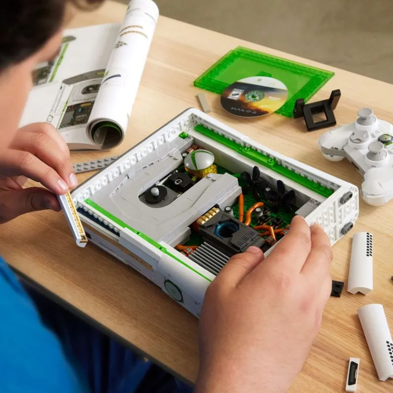 MATTEL Juegos De Construcción|Puzzles Y Construcciones|Xbox 360 Consola de Videojuegos de Bloques de Construcción