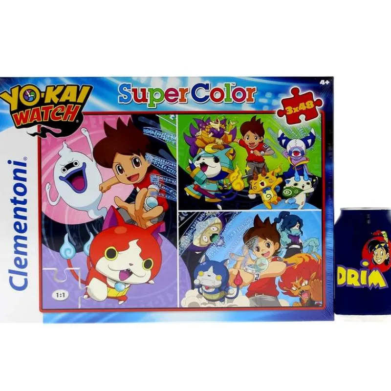 CLEMENTONI Yo-Kai Watch Puzzle 3 x 48 Piezas- Puzzles Y Construcciones